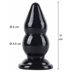 Plug Anal XL Hidden Desire 17 cm — Extreme Negru Thumb 3
