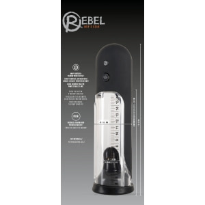 Pompă Mărire Penis Rebel Automatic Negru Thumb 7