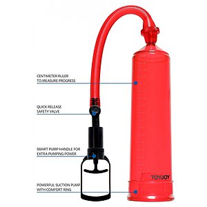 Pompă Penis Power Pump Roșu Thumb 2