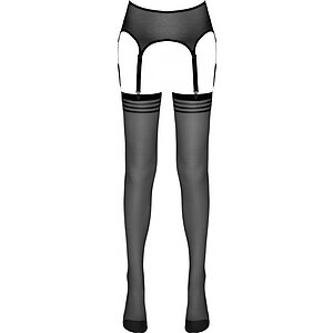 Portjartier Cu Dresuri No:Xqse Carolina Negru L-XL Thumb 3