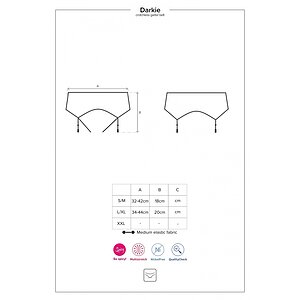 Portjartier Obsessive Darkie Negru S-M Thumb 4