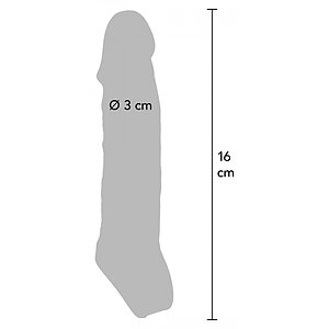 Prelungitor Penis De Mărime Medie Transparent Thumb 1