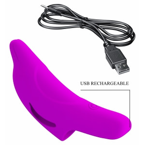 Pretty Love Delphini Vibrator De Deget 10 Funcții Mov Discret Thumb 7