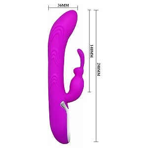 Vibrator Rabbit Pretty Love Hot Heating Mov Thumb 3