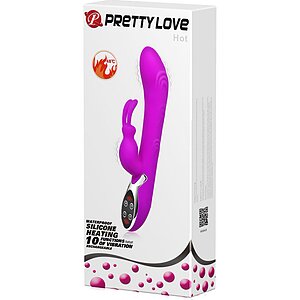 Vibrator Rabbit Pretty Love Hot Heating Mov Thumb 7