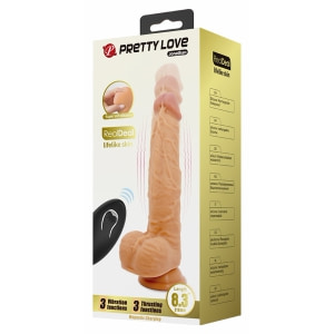 Pretty Love Jonathan – Vibrator Realist 21 cm, 3+3 Funcții Thumb 6