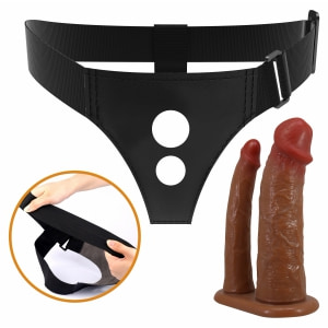Pretty Love Keaven Chiloți Cu Ham Și Dublu Dildo Thumb 4