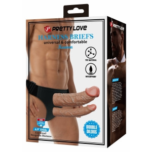 Pretty Love Keaven Chiloți Cu Ham Și Dublu Dildo Thumb 6