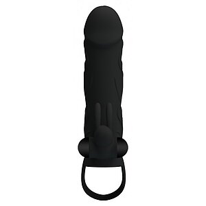 Prelungitor Penis Pretty Love With Ball Strap Negru Thumb 4