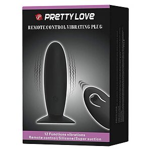 Anal Plug Love Remote Control Vibrating Negru Thumb 3