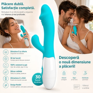 Pretty Love Snappy Rabbit Punct G, 30 Funcții Albastru Thumb 6