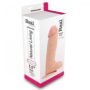 Dildo Gigant Real Rapture Natural 28 cm Thumb 1