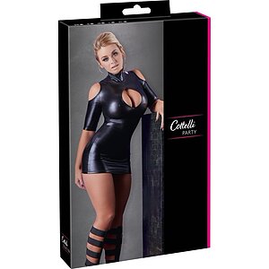 Rochie Cottelli Collection Cold Shoulder Negru M Thumb 4