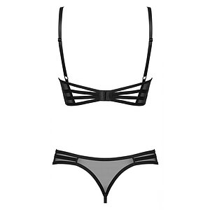 Set Obsessive Roxelia Decupat Negru M-L Thumb 3