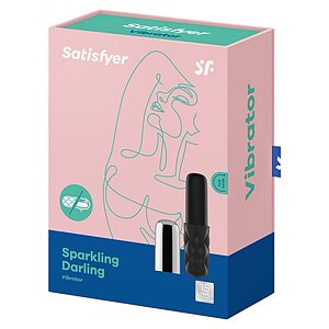 Mini Vibrator Satisfyer Sparkling Darling Chrome Negru Thumb 2