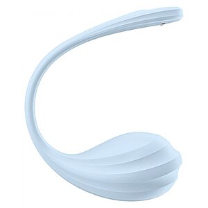 Satisfyer Smooth Petal Connect Vibrator Purtabil 12 Moduri Albastru Thumb 4