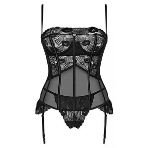 Corset Obsessive Serena Love Negru XL-2XL Thumb 2
