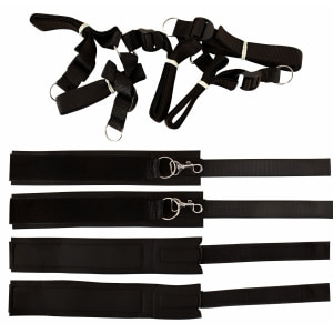 Set Cătușe Fetish Wraparound Mattress Negru Thumb 2