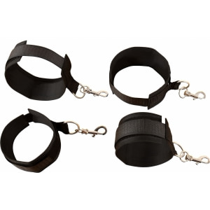 Set Cătușe Fetish Wraparound Mattress Negru Thumb 3