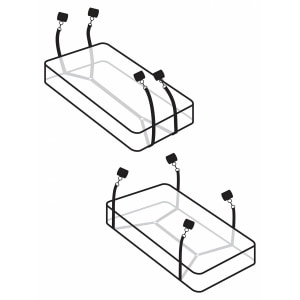 Set Cătușe Fetish Wraparound Mattress Negru Thumb 6