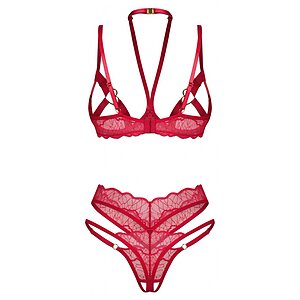 Set Obsessive Cupide Desir Roșu S-M Thumb 3