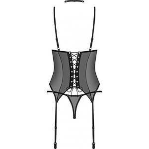 Set Corset Obsessive Donarella Negru XL-2XL Thumb 3