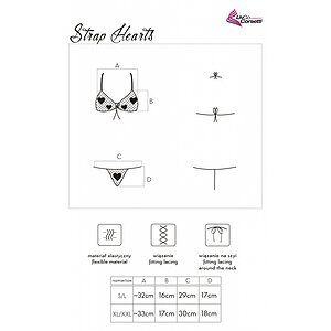 Set LivCo Strap Hearts Roșu S-L Thumb 1