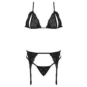 Set Magic Silk Peek-a-Boo Negru L-XL Thumb 2