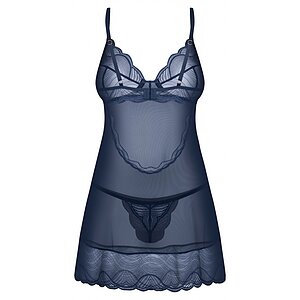 Chemise Obsessive Nightly Albastru XL-2XL Thumb 2