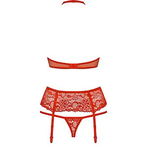 Set Obsessive 838-SEG Roșu L-XL Thumb 3