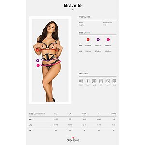 Set Obsessive Bravele Negru L-XL Thumb 4