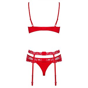 Set Obsessive Heartina Roșu S-M Thumb 3