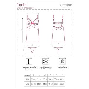 Chemise CoFashion Noelia Negru S-M Thumb 2