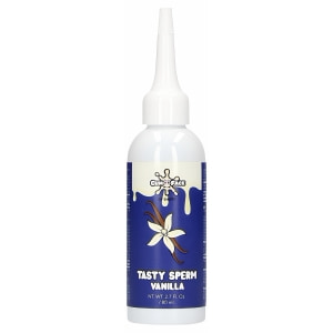 Shots Gel Comestibil Aromă Vanilie — Efect Realist Alb