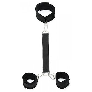 Cătușe cu Zgardă Soft Collar Rimba Negru