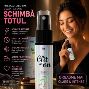 Spray Clit Me On cu Efect Încălzire Aromă Fructe Roșii 12ml Thumb 1