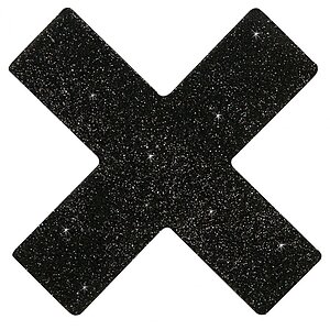 Stickere Pentru Sfârcuri Model X Negru Thumb 2