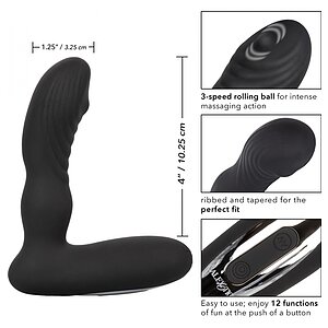 Stimulator Prostată Eclipse Roller Ball Negru Thumb 7