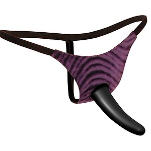 Strap-on Fetish Vibrating For Him Negru Thumb 2