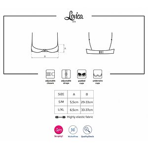 Sutien Obsessive Lovica Half Roșu S-M Thumb 4