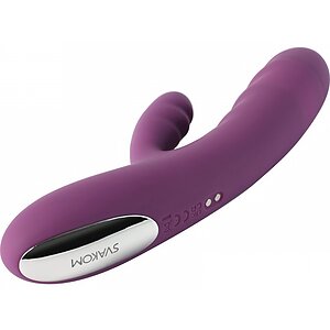 Svakom Avery Lilac — Rabbit 5x Împingere, Reîncărcabil Mov Thumb 2