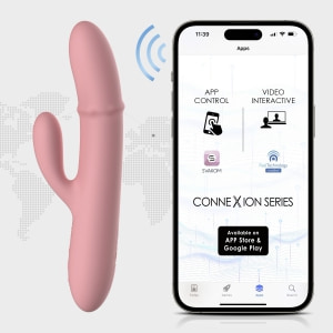 Svakom Mora Neo Peach Pink, Rabbit Reîncărcabil 5 Moduri Roz Thumb 3