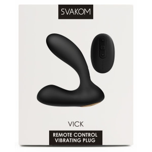 Svakom Vick Remote Control Prostată Și Punct G Negru Thumb 8