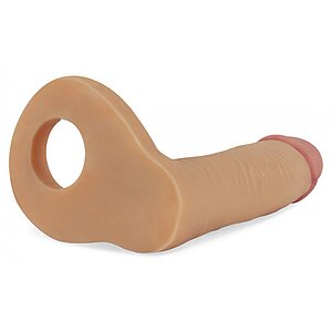 Strap-On The Ultra Soft Double 15cm Thumb 1