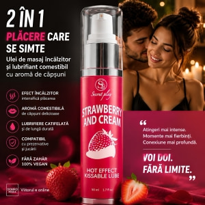 Ulei Masaj 2in1 Hot Effect Kissable Căpșuni 50ml Thumb 2