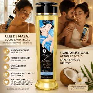 Ulei Masaj Shunga Adorable Coconut 250ml Thumb 3