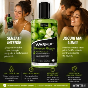 Ulei Masaj WarmUP Green Apple 150ml Thumb 3