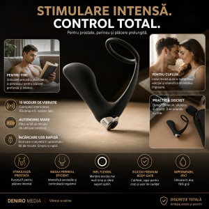 Vibrator Anal Cu Inel Black Velvets Negru Thumb 10