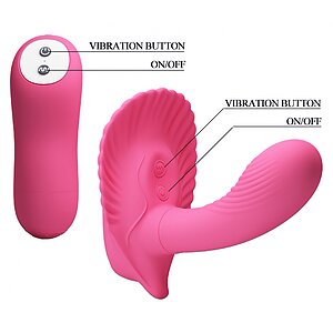 Vibrator Cochilia Dragostei Cu Telecomandă Roz Thumb 6