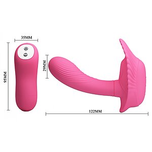 Vibrator Cochilia Dragostei Cu Telecomandă Roz Thumb 5